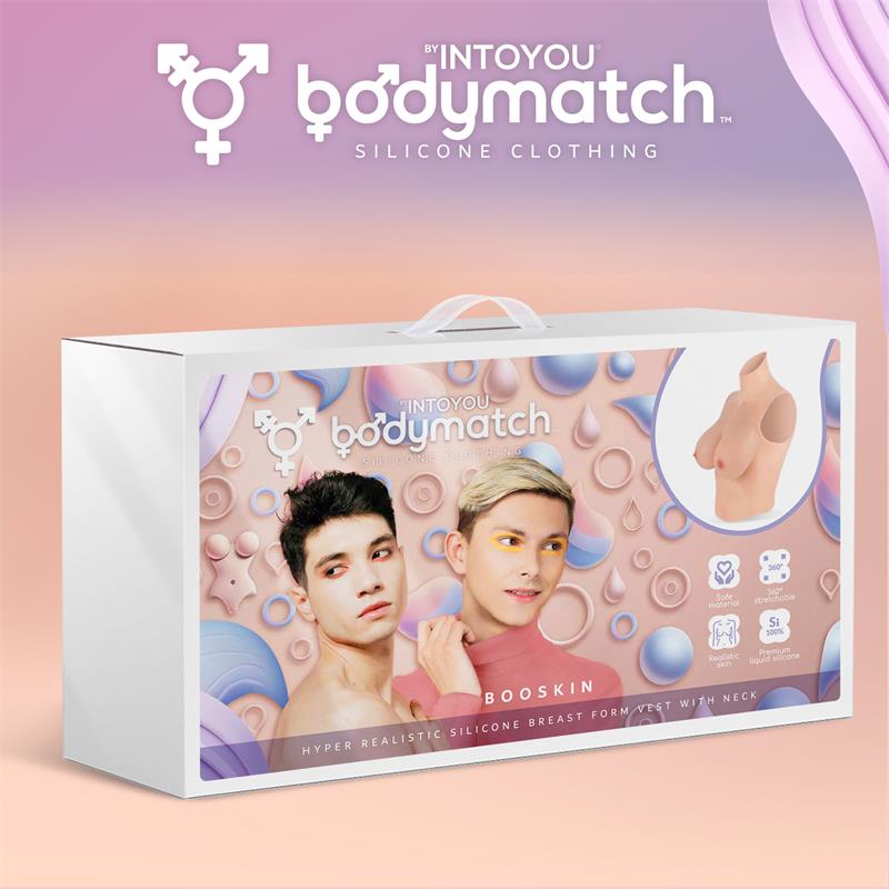 Booskin Realistic Breast Form D Cup Liquid Silicone