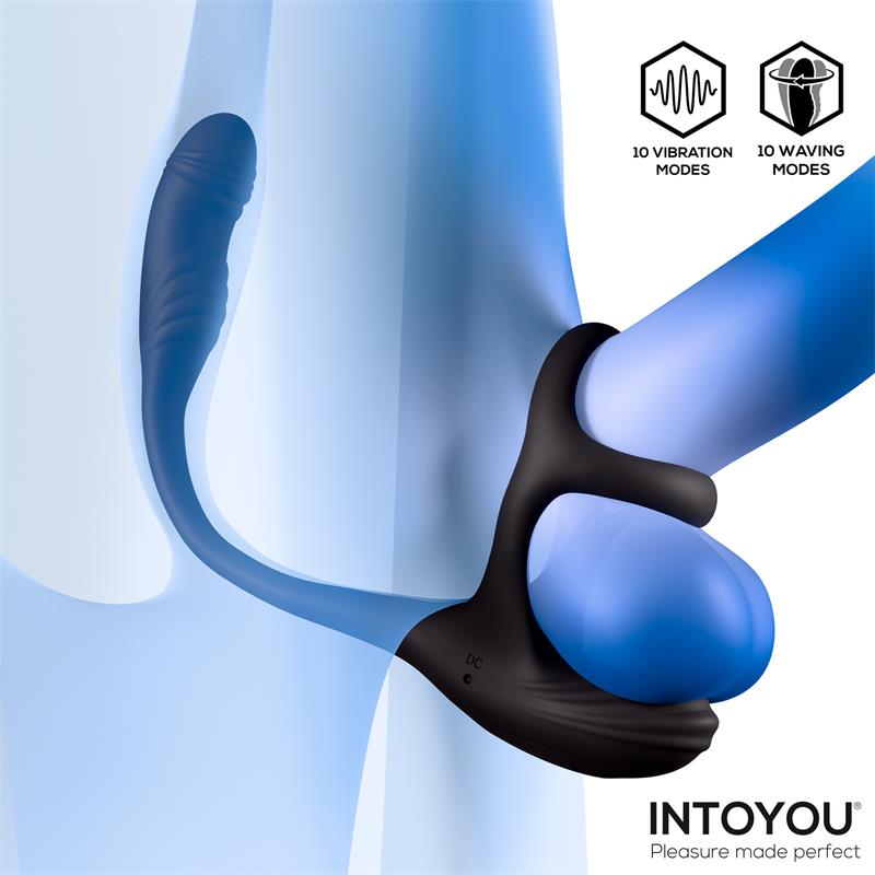 Kamber 360º Waving Vibrating Anal Plug and Cockring