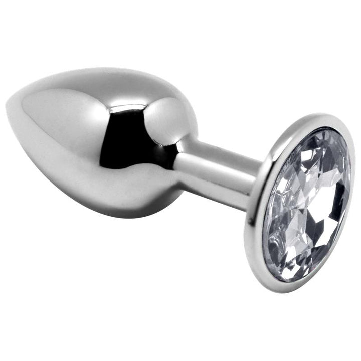 3 Metal Butt Plug Set with Jewel