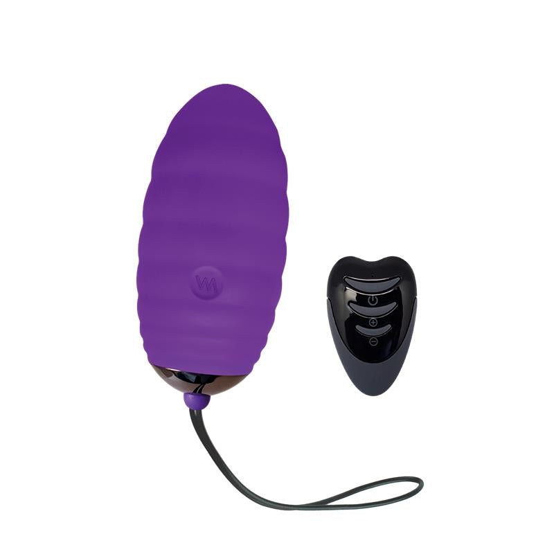 Vibrating Egg with Remote Control Ocean Breeze 20 Purple