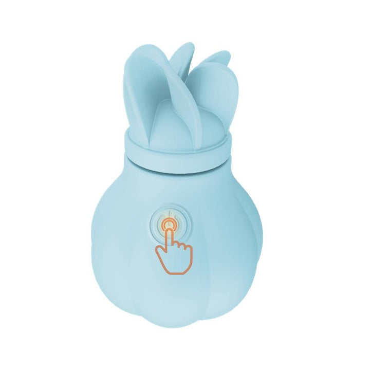 Stimulator Caress Vibration and Rotation Light Blue
